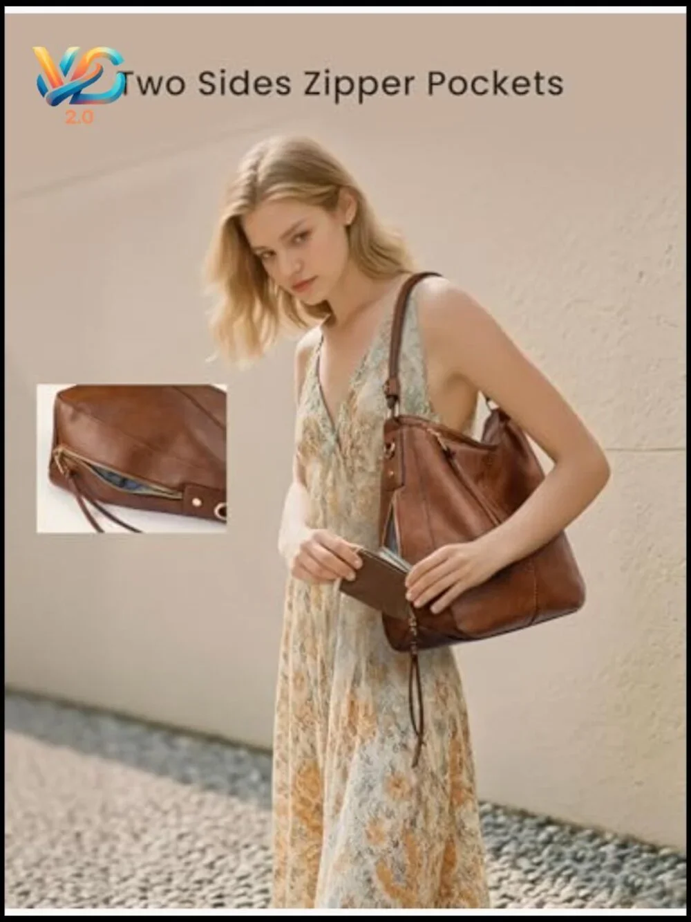 Faux Leather Hobo Crossbody Bag Large Shoulder Handbag Purse